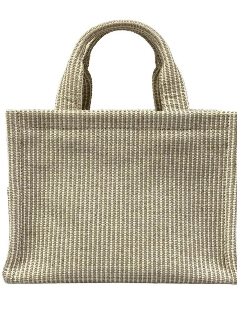 CELINE Small Hippopotamus 199162FEE.02BG White Gray Brown Textile Calf Skin - Picture 2 of 15